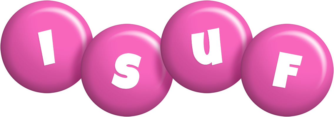 Isuf candy-pink logo