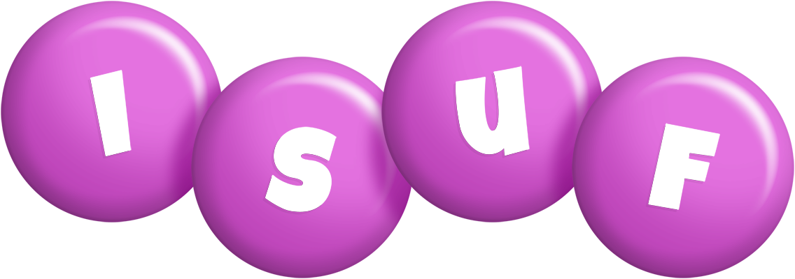 Isuf candy-purple logo