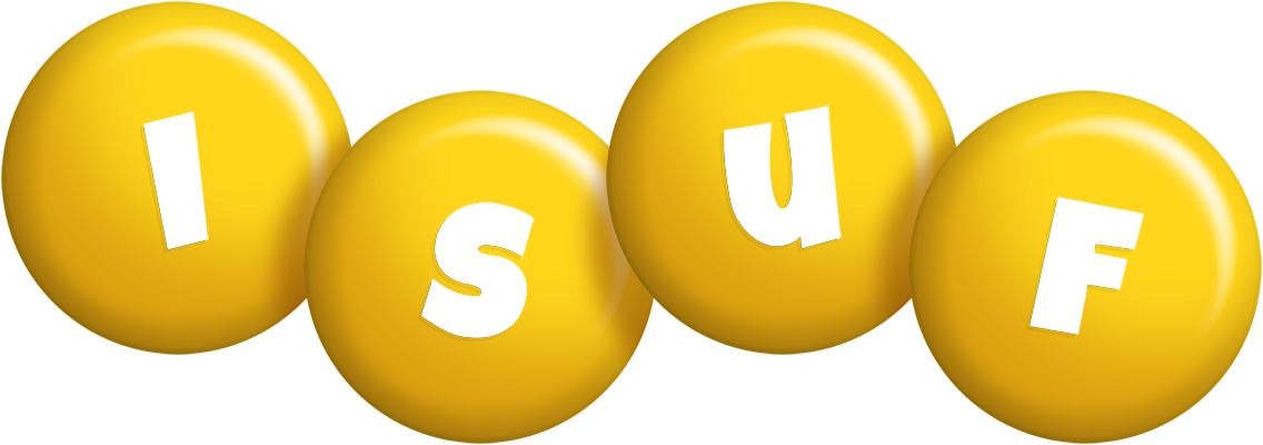 Isuf candy-yellow logo