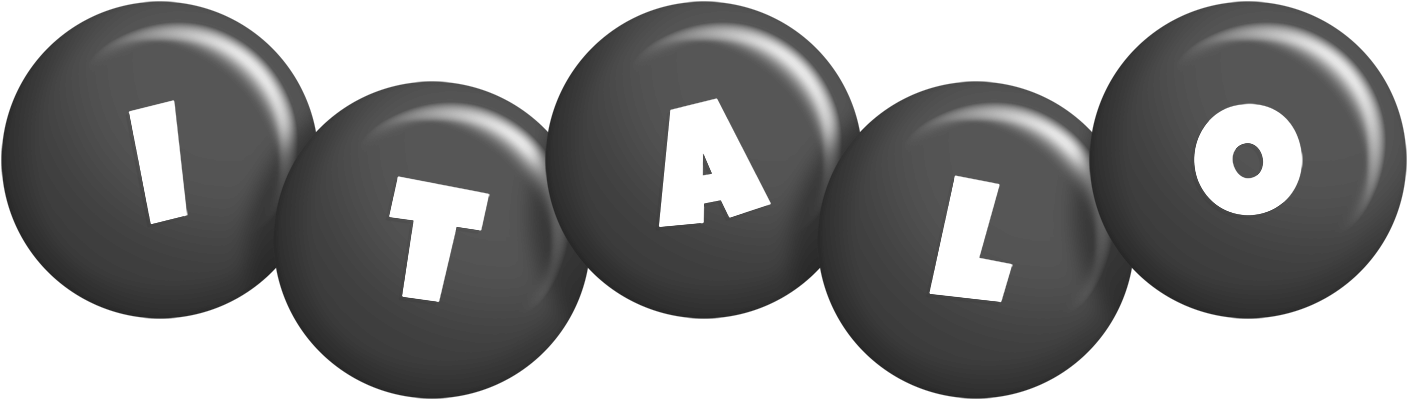Italo candy-black logo