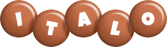 Italo candy-brown logo