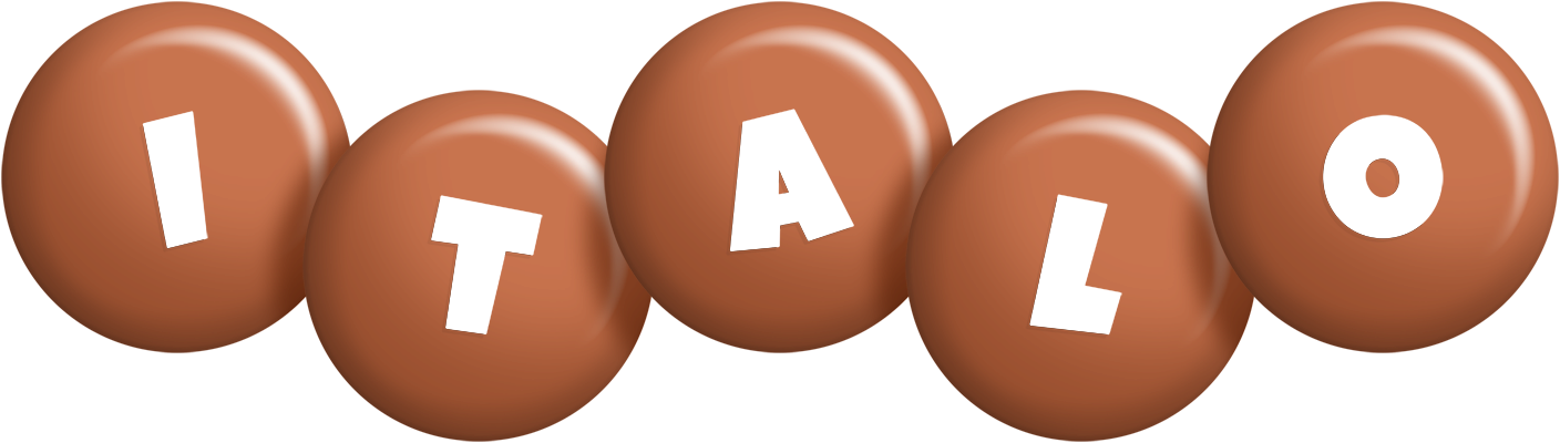 Italo candy-brown logo