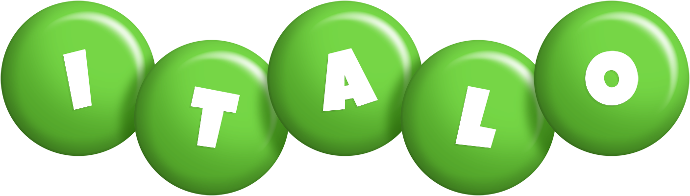 Italo candy-green logo