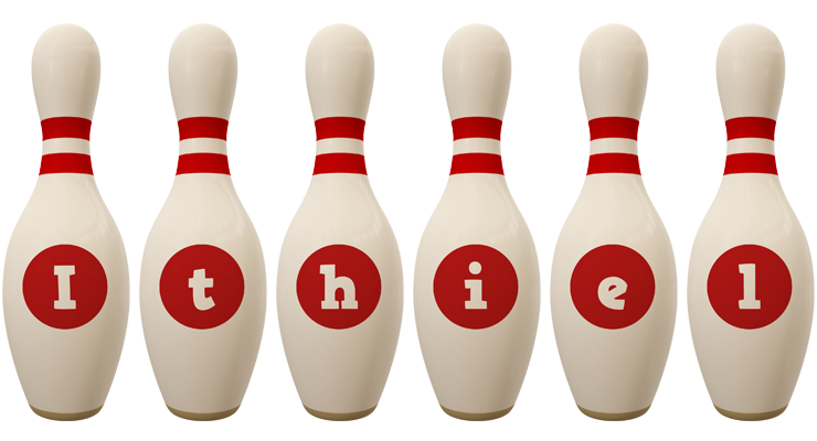 Ithiel bowling-pin logo