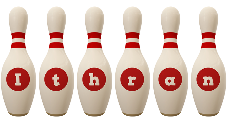 Ithran bowling-pin logo