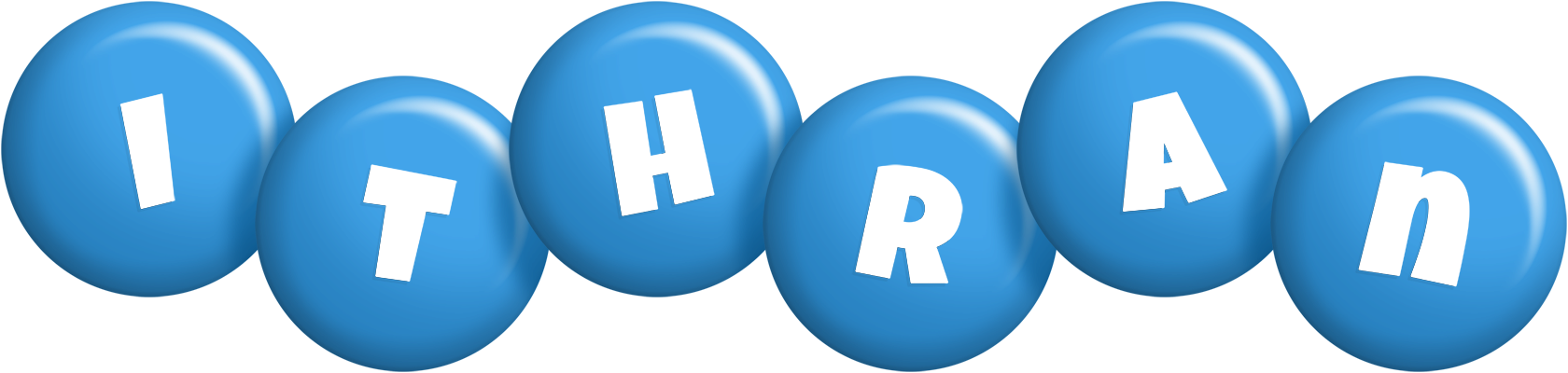 Ithran candy-blue logo
