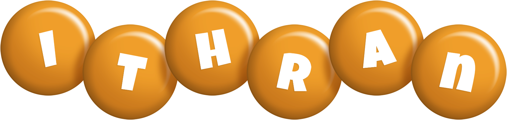 Ithran candy-orange logo