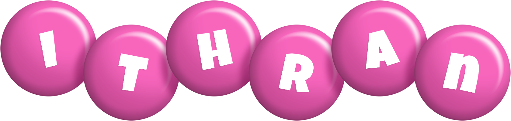 Ithran candy-pink logo