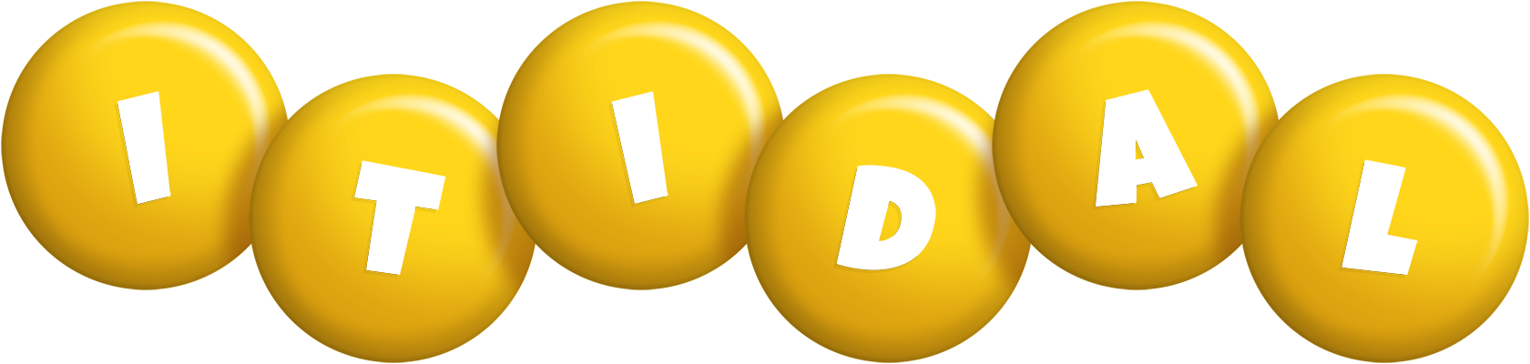 Itidal candy-yellow logo