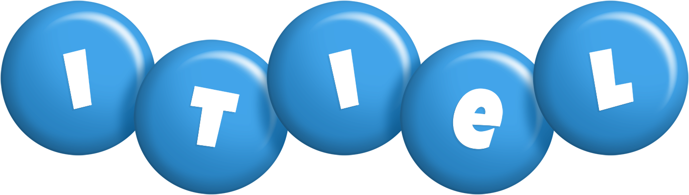 Itiel candy-blue logo