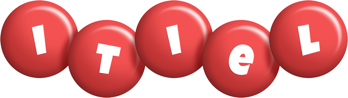 Itiel candy-red logo