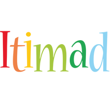 Itimad birthday logo