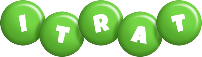 Itrat candy-green logo