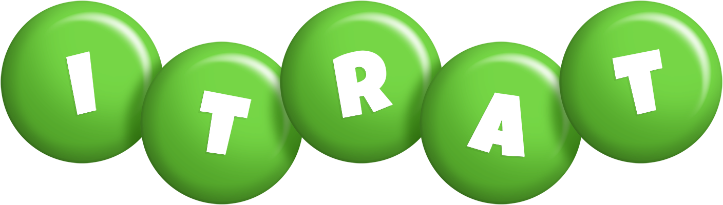 Itrat candy-green logo