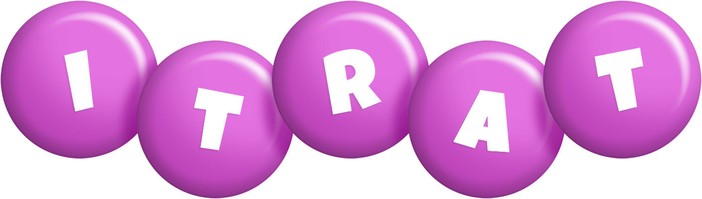 Itrat candy-purple logo