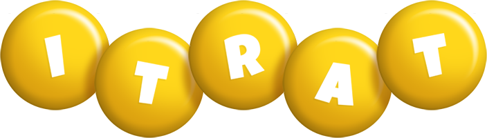Itrat candy-yellow logo