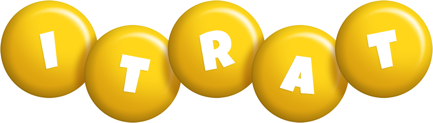 Itrat candy-yellow logo