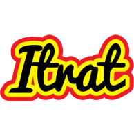 Itrat flaming logo