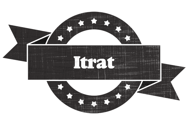 Itrat grunge logo