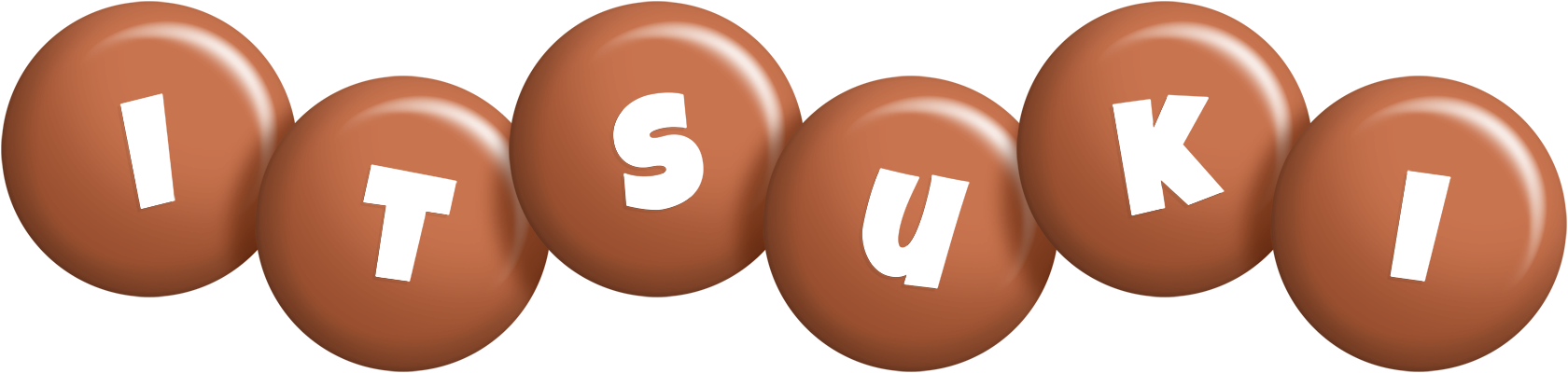 Itsuki candy-brown logo
