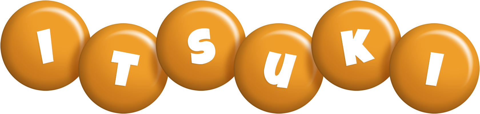 Itsuki candy-orange logo
