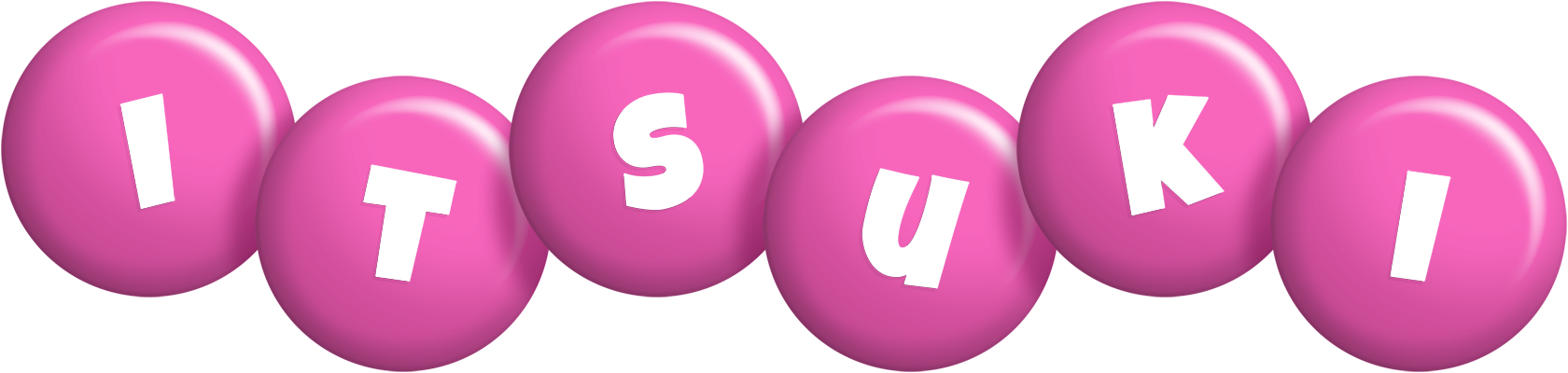 Itsuki candy-pink logo