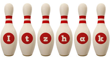 Itzhak bowling-pin logo