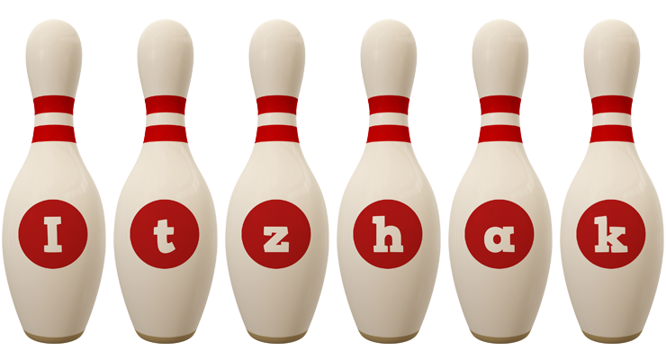 Itzhak bowling-pin logo