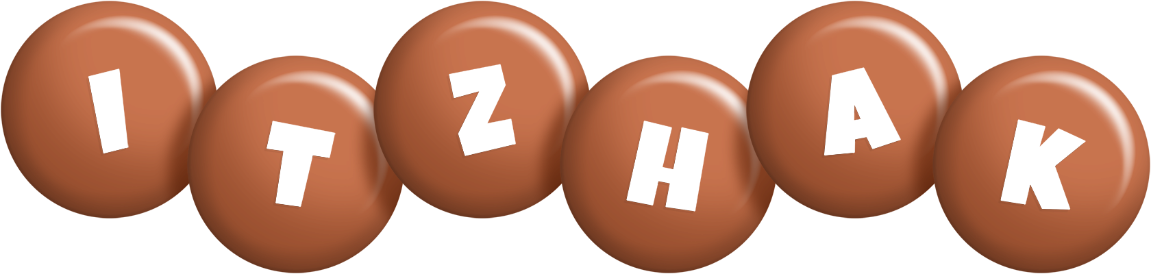 Itzhak candy-brown logo