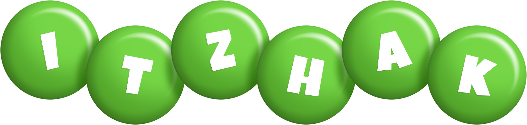 Itzhak candy-green logo
