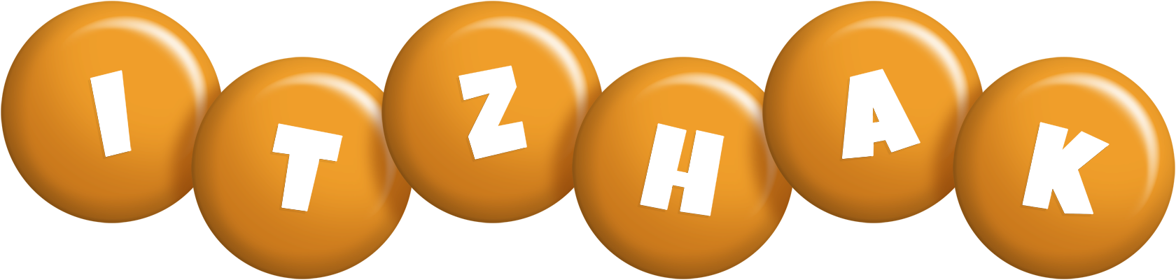 Itzhak candy-orange logo