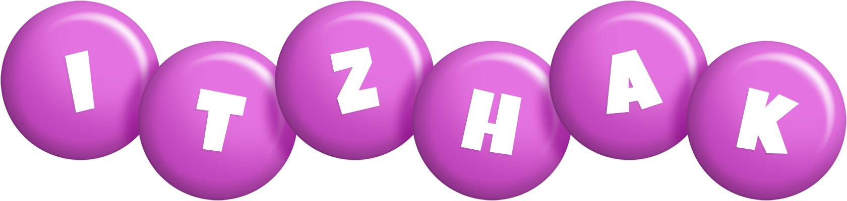 Itzhak candy-purple logo