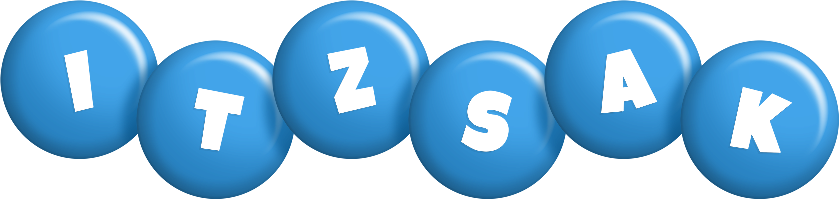 Itzsak candy-blue logo