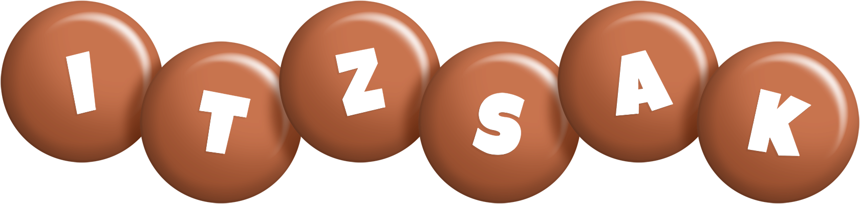 Itzsak candy-brown logo