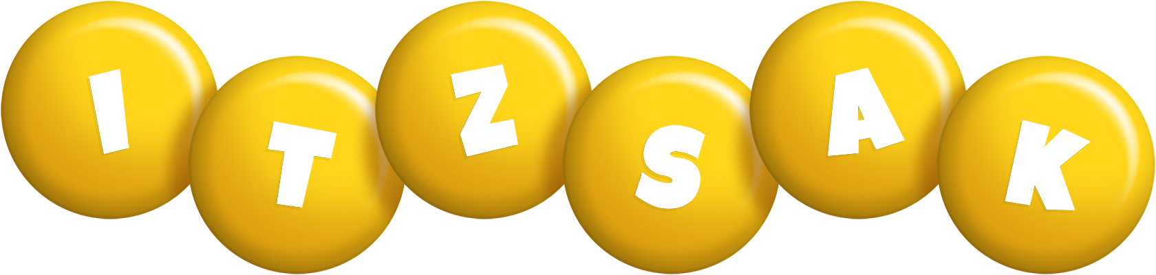 Itzsak candy-yellow logo