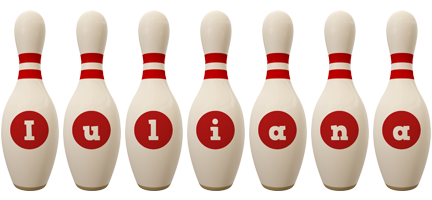 Iuliana bowling-pin logo