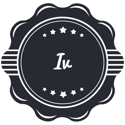 Iv badge logo