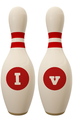 Iv bowling-pin logo
