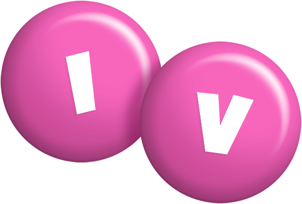Iv candy-pink logo