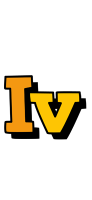 Iv cartoon logo