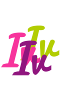 Iv flowers logo