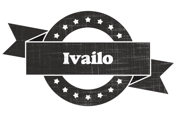 Ivailo grunge logo