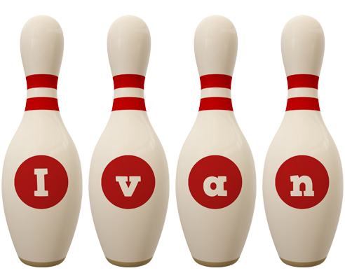 Ivan bowling-pin logo