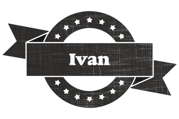 Ivan grunge logo
