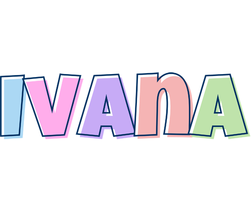Ivana pastel logo