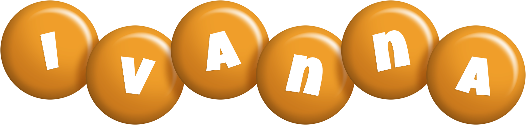 Ivanna candy-orange logo