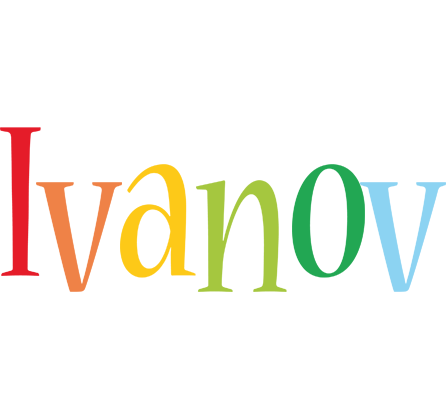 Ivanov birthday logo