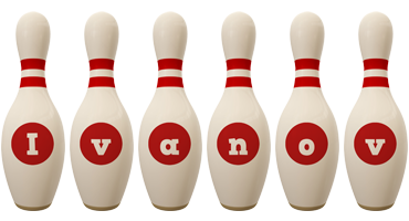 Ivanov bowling-pin logo