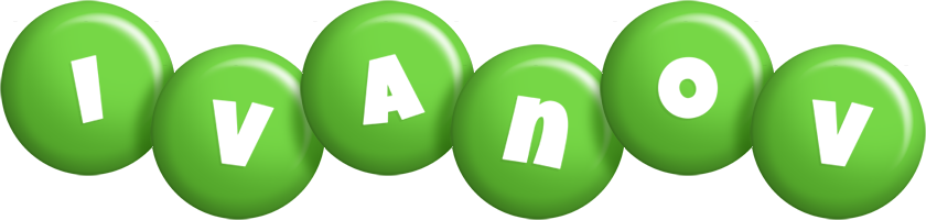 Ivanov candy-green logo