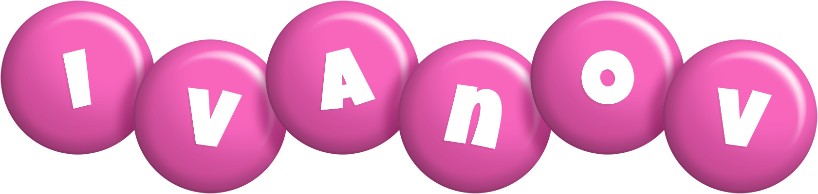 Ivanov candy-pink logo
